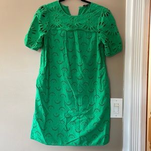 Ann Taylor Mixed Eyelet Embroidered Dress